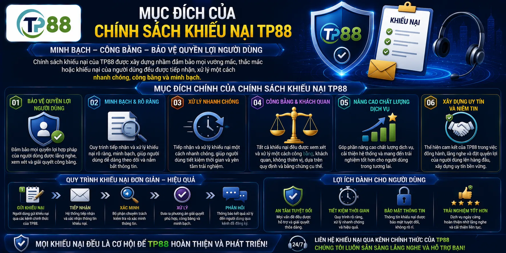 Mục đích của chính sách khiếu nại TP88