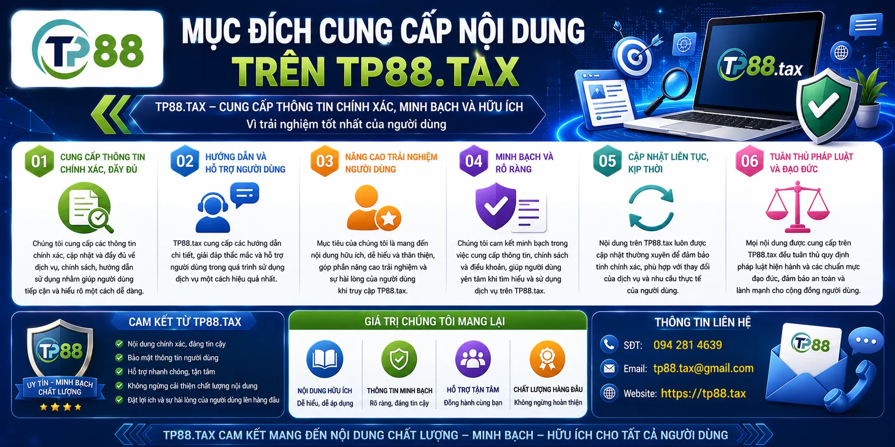 Miễn Trừ Trách Nhiệm TP88 – Phạm Vi Và Giới Hạn Thông Tin 1 Mục đích cung cấp nội dung trên poloshirt.in.net